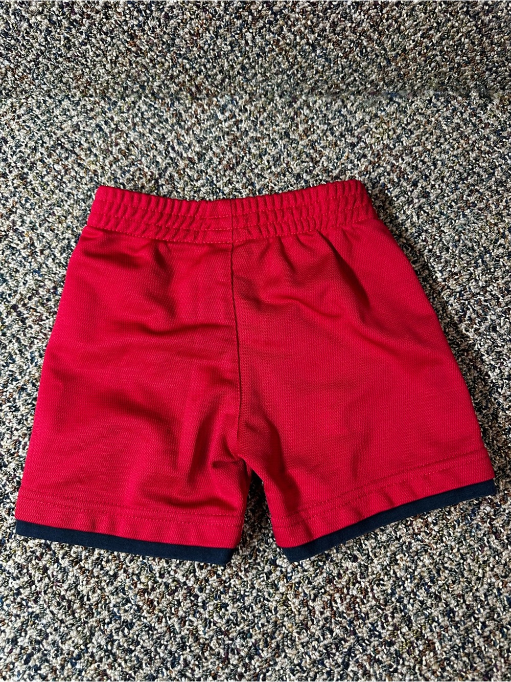 Jordan Kids Red Shorts with Black Trim - Picture 3 of 3